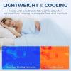 imagedownluxe Cooling Comforter Queen Size Cooling Blankets for Hot Sleepers Cold Blanket Summer Comforter with QMaxampgt04 ArcChill Cooling Fiber Light BlueLight Blue