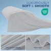 imagedownluxe Cooling Comforter Queen Size Cooling Blankets for Hot Sleepers Cold Blanket Summer Comforter with QMaxampgt04 ArcChill Cooling Fiber Light BlueLight Grey