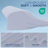 imagedownluxe Cooling Comforter Queen Size Cooling Blankets for Hot Sleepers Cold Blanket Summer Comforter with QMaxampgt04 ArcChill Cooling Fiber Light BlueLavender