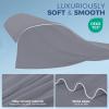 imagedownluxe Cooling Comforter Queen Size Cooling Blankets for Hot Sleepers Cold Blanket Summer Comforter with QMaxampgt04 ArcChill Cooling Fiber Light BlueDark Grey
