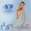 imagedownluxe Cooling Comforter Queen Size Cooling Blankets for Hot Sleepers Cold Blanket Summer Comforter with QMaxampgt04 ArcChill Cooling Fiber Light BlueLight Grey