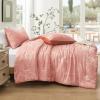imagedownluxe Queen Comforter Set  3 Pieces Dark Green Bedding Comforter Sets Queen Botanical Flower Comforter 1 Soft Reversible Floral Comforter and 2 Pillow Shams for All SeasonsBurnt Orange
