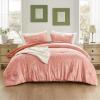 imagedownluxe Queen Comforter Set  3 Pieces Dark Green Bedding Comforter Sets Queen Botanical Flower Comforter 1 Soft Reversible Floral Comforter and 2 Pillow Shams for All SeasonsBurnt Orange
