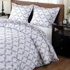 imagedownluxe Queen Comforter Set  Charcoal and Grey Queen Comforter Soft Bedding Sets for All Seasons 3 Pieces  1 Comforter 88quotx92quot and 2 Pillow Shams20quotx26quotGrey