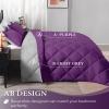 imagedownluxe Queen Comforter Set  Charcoal and Grey Queen Comforter Soft Bedding Sets for All Seasons 3 Pieces  1 Comforter 88quotx92quot and 2 Pillow Shams20quotx26quotPurpleGrey