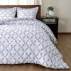 imagedownluxe Queen Comforter Set  Charcoal and Grey Queen Comforter Soft Bedding Sets for All Seasons 3 Pieces  1 Comforter 88quotx92quot and 2 Pillow Shams20quotx26quotGrey