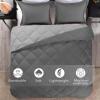 imagedownluxe Queen Comforter Set  Charcoal and Grey Queen Comforter Soft Bedding Sets for All Seasons 3 Pieces  1 Comforter 88quotx92quot and 2 Pillow Shams20quotx26quotCharcolGrey