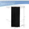 imagedownluxe Waterproof Fabric Shower Curtain Liner Soft Cloth Shower Liner with 3 Magnets Machine Washable ampamp Hotel Quality Bathroom Curtain 70quot W x 72quot L WhiteBlack