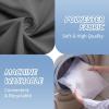 imagedownluxe Waterproof Fabric Shower Curtain Liner Soft Cloth Shower Liner with 3 Magnets Machine Washable ampamp Hotel Quality Bathroom Curtain 70quot W x 72quot L WhiteDark Grey