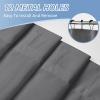 imagedownluxe Waterproof Fabric Shower Curtain Liner Soft Cloth Shower Liner with 3 Magnets Machine Washable ampamp Hotel Quality Bathroom Curtain 70quot W x 72quot L WhiteDark Grey