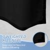 imagedownluxe Waterproof Fabric Shower Curtain Liner Soft Cloth Shower Liner with 3 Magnets Machine Washable ampamp Hotel Quality Bathroom Curtain 70quot W x 72quot L WhiteBlack