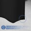 imagedownluxe Waterproof Fabric Shower Curtain Liner Soft Cloth Shower Liner with 3 Magnets Machine Washable ampamp Hotel Quality Bathroom Curtain 70quot W x 72quot L WhiteBlack