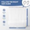 imagedownluxe Waterproof Fabric Shower Curtain Liner Soft Cloth Shower Liner with 3 Magnets Machine Washable ampamp Hotel Quality Bathroom Curtain 70quot W x 72quot L WhiteClearwith Hooks