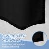 imagedownluxe Waterproof Fabric Shower Curtain Liner Soft Cloth Shower Liner with 3 Magnets Machine Washable ampamp Hotel Quality Bathroom Curtain 70quot W x 72quot L WhiteBlack