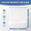 imagedownluxe Waterproof Fabric Shower Curtain Liner Soft Cloth Shower Liner with 3 Magnets Machine Washable ampamp Hotel Quality Bathroom Curtain 70quot W x 72quot L WhiteClear