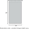 imagedownluxe Waterproof Fabric Shower Curtain Liner Soft Cloth Shower Liner with 3 Magnets Machine Washable ampamp Hotel Quality Bathroom Curtain 70quot W x 72quot L WhiteBlack