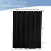imagedownluxe Waterproof Fabric Shower Curtain Liner Soft Cloth Shower Liner with 3 Magnets Machine Washable ampamp Hotel Quality Bathroom Curtain 70quot W x 72quot L WhiteBlack