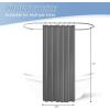imagedownluxe Waterproof Fabric Shower Curtain Liner Soft Cloth Shower Liner with 3 Magnets Machine Washable ampamp Hotel Quality Bathroom Curtain 70quot W x 72quot L WhiteDark Grey