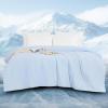 imagedownluxe Cooling Comforter Queen Size Cooling Blankets for Hot Sleepers Cold Blanket Summer Comforter with QMaxampgt04 ArcChill Cooling Fiber Light BlueLight Blue