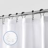 imagedownluxe Waterproof Fabric Shower Curtain Liner Soft Cloth Shower Liner with 3 Magnets Machine Washable ampamp Hotel Quality Bathroom Curtain 70quot W x 72quot L WhiteWhite