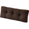 imagedownluxe Indoor Bench Cushion for Indoor Furniture NonSlip Tufted Overstuffed Textured Foam Bench Seat Cushion 36quot X 14quot X 4quot Blue 2 PackBrown