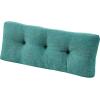 imagedownluxe Indoor Bench Cushion for Indoor Furniture NonSlip Tufted Overstuffed Textured Foam Bench Seat Cushion 36quot X 14quot X 4quot Blue 2 PackForest Green