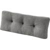 imagedownluxe Indoor Bench Cushion for Indoor Furniture NonSlip Tufted Overstuffed Textured Foam Bench Seat Cushion 36quot X 14quot X 4quot Blue 2 PackLight Grey