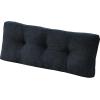 imagedownluxe Indoor Bench Cushion for Indoor Furniture NonSlip Tufted Overstuffed Textured Foam Bench Seat Cushion 36quot X 14quot X 4quot Blue 2 PackNavy