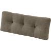 imagedownluxe Indoor Bench Cushion for Indoor Furniture NonSlip Tufted Overstuffed Textured Foam Bench Seat Cushion 36quot X 14quot X 4quot Blue 2 PackKhaki