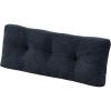imagedownluxe Indoor Bench Cushion for Indoor Furniture NonSlip Tufted Overstuffed Textured Foam Bench Seat Cushion 36quot X 14quot X 4quot Blue 2 PackNavy
