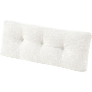 imagedownluxe Indoor Bench Cushion for Indoor Furniture NonSlip Tufted Overstuffed Textured Foam Bench Seat Cushion 36quot X 14quot X 4quot Blue 2 PackBeige