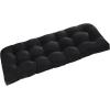 imagedownluxe Outdoor Bench Cushion for Patio Furniture Water Resistant Tufted Overstuffed Porch Swing Cushions Thick Outdoor Loveseat Cushions 44 X 19 X 5 Burgundy Set of 1Black