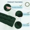 imagedownluxe Outdoor Bench Cushion for Patio Furniture Water Resistant Tufted Overstuffed Porch Swing Cushions Thick Outdoor Loveseat Cushions 44 X 19 X 5 Burgundy Set of 1Forest Green