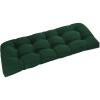 imagedownluxe Outdoor Bench Cushion for Patio Furniture Water Resistant Tufted Overstuffed Porch Swing Cushions Thick Outdoor Loveseat Cushions 44 X 19 X 5 Burgundy Set of 1Forest Green