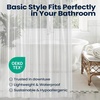 image:imagedownluxe Shower Curtain Liner PEVA Plastic Shower Liner with 3 Magnets 72 x 72 Waterproof Bathroom Curtain 4G Clear with Suction Cups 1 Pack1a Clear 4g Suction Cups