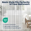 image:imagedownluxe Shower Curtain Liner PEVA Plastic Shower Liner with 3 Magnets 72 x 72 Waterproof Bathroom Curtain 4G Clear with Suction Cups 1 Pack1a Clear 4g