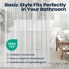 image:imagedownluxe Shower Curtain Liner PEVA Plastic Shower Liner with 3 Magnets 72 x 72 Waterproof Bathroom Curtain 4G Clear with Suction Cups 1 Pack2b Clear 8g Suction Cups
