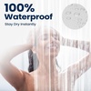 image:imagedownluxe Shower Curtain Liner PEVA Plastic Shower Liner with 3 Magnets 72 x 72 Waterproof Bathroom Curtain 4G Clear with Suction Cups 1 Pack2b Clear 8g Suction Cups