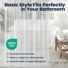 image:imagedownluxe Shower Curtain Liner PEVA Plastic Shower Liner with 3 Magnets 72 x 72 Waterproof Bathroom Curtain 4G Clear with Suction Cups 1 Pack2b Clear 8g