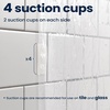 image:imagedownluxe Shower Curtain Liner PEVA Plastic Shower Liner with 3 Magnets 72 x 72 Waterproof Bathroom Curtain 4G Clear with Suction Cups 1 Pack2b Clear 8g Suction Cups