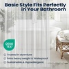 image:imagedownluxe Shower Curtain Liner PEVA Plastic Shower Liner with 3 Magnets 72 x 72 Waterproof Bathroom Curtain 4G Clear with Suction Cups 1 Pack5e Clear 12g