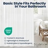 image:imagedownluxe Shower Curtain Liner PEVA Plastic Shower Liner with 3 Magnets 72 x 72 Waterproof Bathroom Curtain 4G Clear with Suction Cups 1 Pack6f Frosted Eva