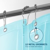 image:imagedownluxe Shower Curtain Liner PEVA Plastic Shower Liner with 3 Magnets 72 x 72 Waterproof Bathroom Curtain 4G Clear with Suction Cups 1 PackBlue
