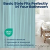 image:imagedownluxe Shower Curtain Liner PEVA Plastic Shower Liner with 3 Magnets 72 x 72 Waterproof Bathroom Curtain 4G Clear with Suction Cups 1 PackBlue