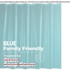 image:imagedownluxe Shower Curtain Liner PEVA Plastic Shower Liner with 3 Magnets 72 x 72 Waterproof Bathroom Curtain 4G Clear with Suction Cups 1 PackBlue