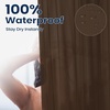 image:imagedownluxe Shower Curtain Liner PEVA Plastic Shower Liner with 3 Magnets 72 x 72 Waterproof Bathroom Curtain 4G Clear with Suction Cups 1 PackBrown