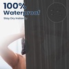 image:imagedownluxe Shower Curtain Liner PEVA Plastic Shower Liner with 3 Magnets 72 x 72 Waterproof Bathroom Curtain 4G Clear with Suction Cups 1 PackDark Grey