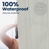 image:imagedownluxe Shower Curtain Liner PEVA Plastic Shower Liner with 3 Magnets 72 x 72 Waterproof Bathroom Curtain 4G Clear with Suction Cups 1 PackGrey