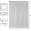 image:imagedownluxe Shower Curtain Liner PEVA Plastic Shower Liner with 3 Magnets 72 x 72 Waterproof Bathroom Curtain 4G Clear with Suction Cups 1 PackGrey