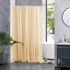 image:imagedownluxe Shower Curtain Liner PEVA Plastic Shower Liner with 3 Magnets 72 x 72 Waterproof Bathroom Curtain 4G Clear with Suction Cups 1 PackIvory